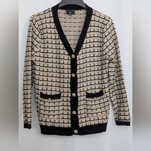 Vici Woodrow Tweed Cardigan Size Small